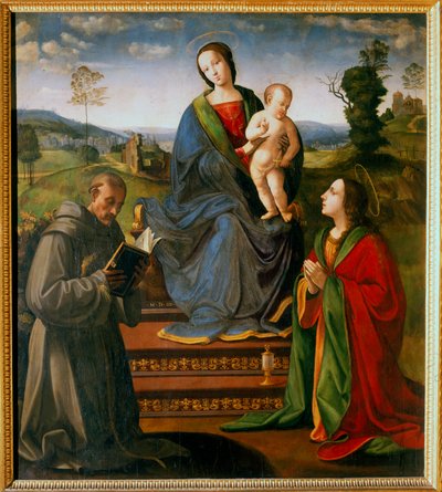 Madonna mit Kind und den Heiligen Franziskus und Maria Magdalena von Ridolfo Ghirlandaio